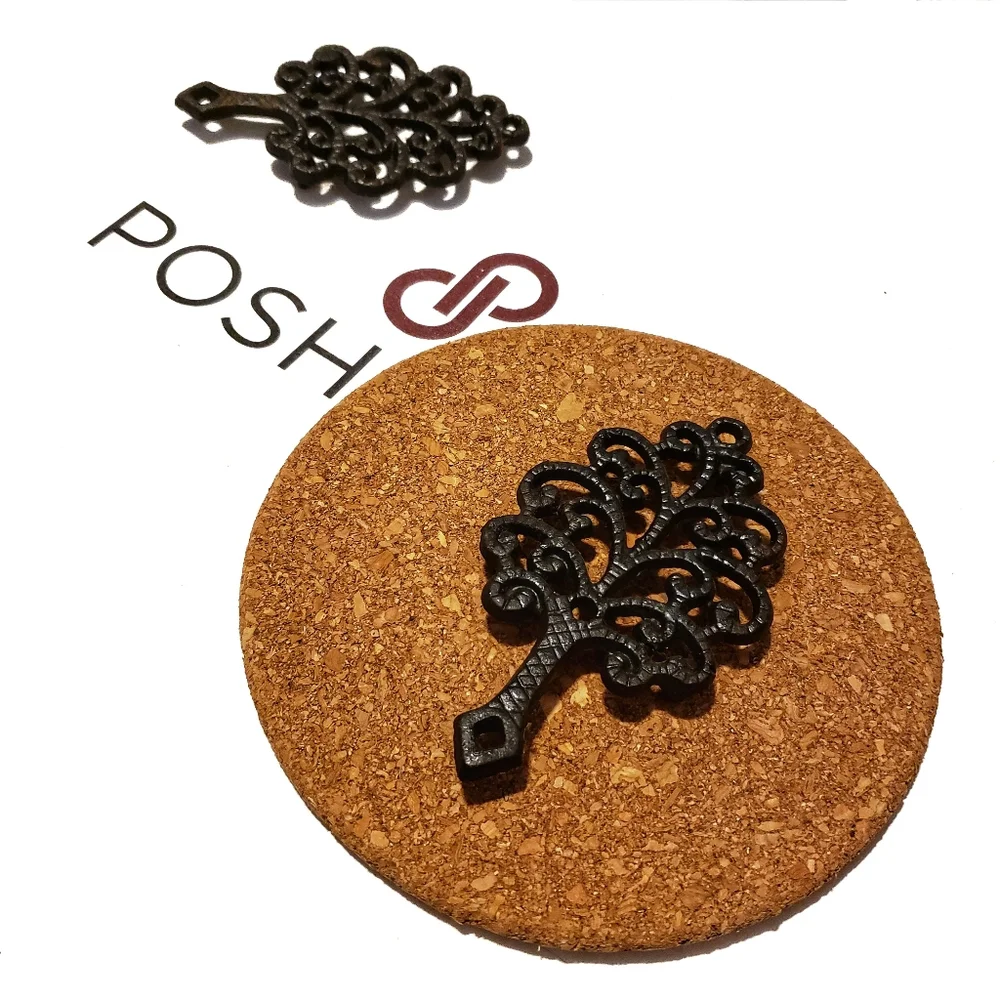 Cast Iron Vintage Footed Miniature Trivets Set of 3